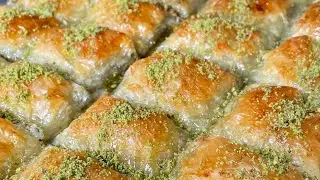 Baklava mit Pudding 😍 Der schmeckt richtig geil💯Schnelle Baklava mit Pudding Füllung👌 Ein Traum ♥