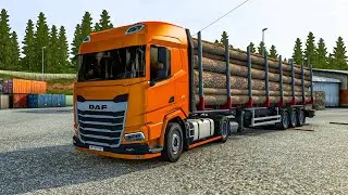 Driving DAF Truck Delivery Log (Zurich to Strasburg) EP7 - Euro Truck Simulator 2