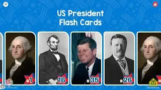 President Flash Cards on Anywhere Teacher - Fun History Practice Cards