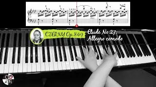CZERNY Op. 849 Etude No. 27 Allegro comodo | Piano Sheet Music