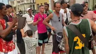 Cuba las calles la conga de la semana pasada por Caibarién Villa Clara