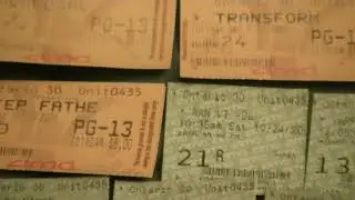 My 400 AMC movie ticket stubs!
