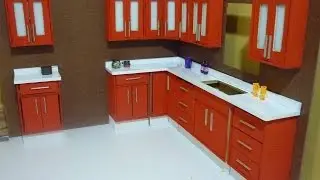 Como hacer una cocina para muñecas, alacenas.