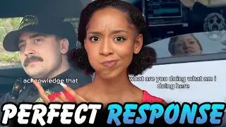 Police Officer PERFECTLY Handles Crazy Leftist Karen