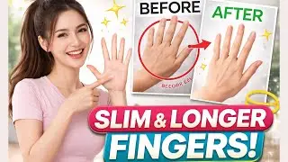 Get Lean & Longer Fingers in 7 Days | Top Finger Exercises at Home #fingerexercise#SlimFingers #1k