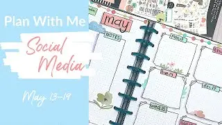 Plan With Me! | Social Media Planner | Happy Planner BuJo | HeartsAndAPlan