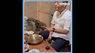 Sikkim Chief Minister PS Golay enjoys the local Organic Food