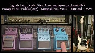 Boss CE-2 vs Boss CE-3 vs Boss DC-2 vs Maxon PAC-9
