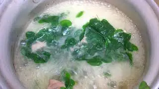 Boiled Chicken Liver with Malunggay leaves and VCO