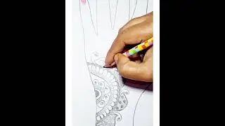 Pencil Henna design//Simple look #shorts