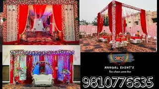 Red white theme work choudhary bhavan /Mangal events❤️ /9810776635