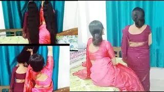 Two long hair beautiful women in Indian longhair beauty 💘💕