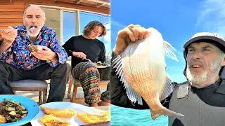 Son & Father, Catch, Harvest & Cook. Clay Tall Stories