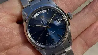 FOR SALE - Tudor Prince Date Day Ref. 94500, blue tritium dial, serviced - www.chrono-scope.ch