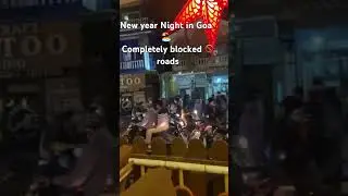 Goa traffic on new year night #goa #traffic ic
