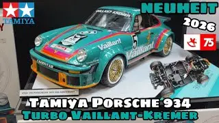 Einmalige limitierte Auflage Tamiya  Porsche 934 Turbo Vaillant-Kremer 50th Annivation