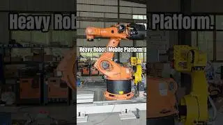 Heavy-Duty Robot on Linear Track Platform#track #rail #railsystem #tracksystem #evsrobot #factory