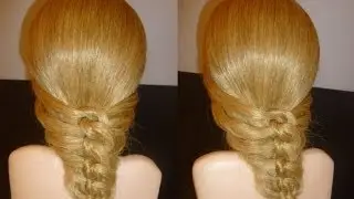 Einfache Frisuren. Easy Flechtfrisur.Schulfrisur/Alltagsfrisur.Braid Hairstyle.Peinados