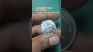 ₹2 Coin Celebrating 75 Years of Independence 🇮🇳 | Rare Indian Coin 2021-2025 #coin #shorts