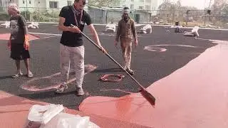 Synthetic Track | World Class Athletic Track | Synthetic Running Track installation process 