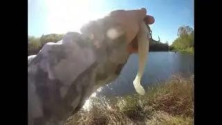 Float Tube Bass Fishing, October 5th 5.7-pound bass
