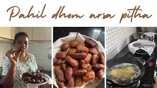 Pahil dhom arsa pitha le benaw kida ||santali family vlog||Shivani vlog 