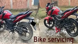 My first bike full service hondasp160🙈😊#myfirstvideo #myfirstvlog #myfirstbike #viralvideo 