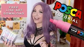 POSCA Pen Demo/Tutorial ! Tips, Tricks & My Process