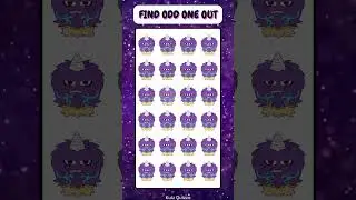 Can You FIND the Difference Between MONSTERS?! 👹👻 (CHALLENGE) #kuizquizzo #oddone