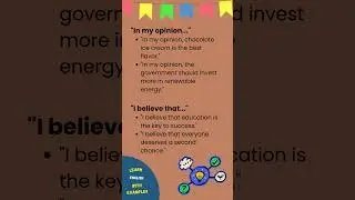 How to Express Your Thoughts in English | Learn English with Examples | Daily English Conversations