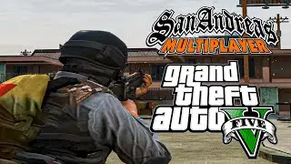 Это SAMP на движке GTA 5 RP / Santa Maria