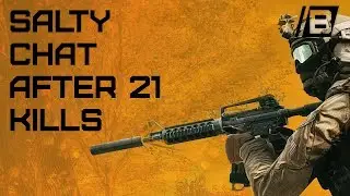 BF4: A very salty chat after a 21 killstreak - pickup sniper gameplay