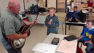 Chris Rowlands Writes a Song with Students in Dubois, Wyoming