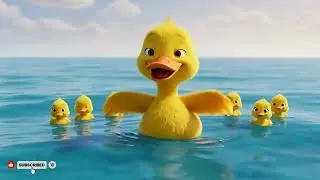 Five Little Ducks Under the Sea | kids nursery rhymes | Baby Song, Fun Underwater Cartoon 🐟🌊🎵