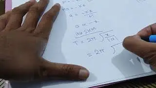 Time period for a oscillating mass attached to horizontal spring