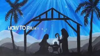 Nativity Silhouette Painting