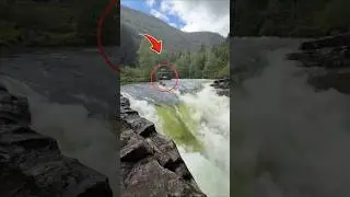 Kayaker Faces a Deadly Waterfall 🌊😱 Will He Survive?