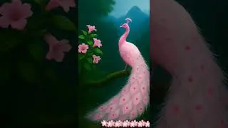 #PinkPeacock #FantasyNature #MagicalBirds #NatureArt #Dreamscape #ElegantCreatures #ForestVibes