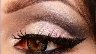 Makeup tutorial : Cut crease glitter