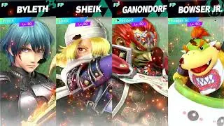 Super Smash Bros Ultimate Amiibo Fights Request Byleth vs Sheik vs Ganondorf vs Bowser Jr