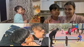 Welcome Back Noida se | Bachon Ki Masti | puja | Lunch Prep | Simple Day Vlog
