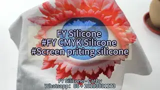 How to screen priting round silicone on fabric?