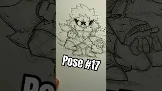 Drawing Action Pose #art #drawing