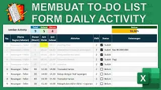 Cara Membuat To-Do List dan Timeline di Excel - Lembar Activity