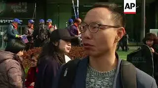 Rally near US embassy in Seoul to welcome Trump