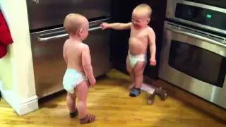 Talking Twin Babies using secret language