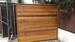 Hardwood Privacy Screen | Moving Outdoor Wooden Screen