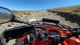 Am urcat cu atv-ul până în vârful păpușa la 2136 metri altitudine pe transalpina 🏔️😃