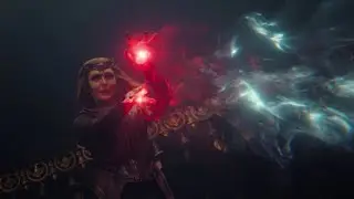 scarlet witch vs doctor strange & wong - multiverse of madness