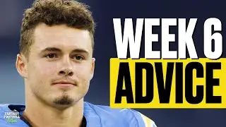 Answering LAST MINUTE Fantasy Football Week 6 Start/Sit Questions! (Live Q&A)